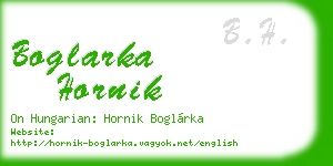 boglarka hornik business card